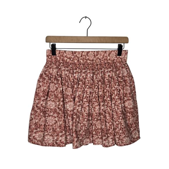 AMERICAN EAGLE Pleated Floral Print Mini Skirt Size Medium - Picture 2 of 8